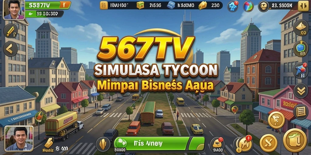 Screenshot menunjukkan gameplay Tycoon yang mendebarkan dan interaktif.