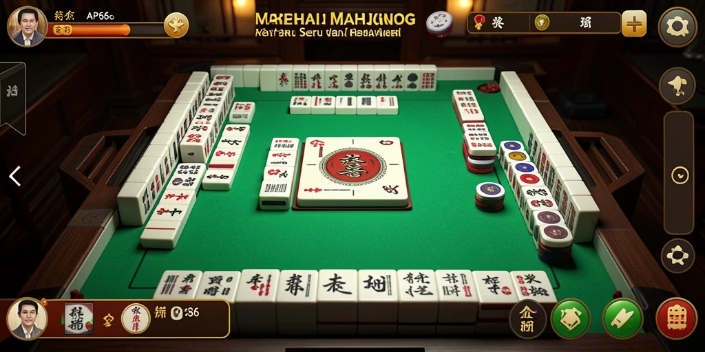 Screenshot utama AP686 menampilkan gameplay Mahjong yang seru dan menantang.