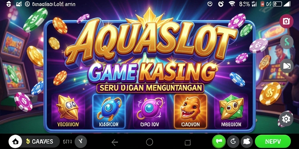 Tampilan menarik dan gameplay seru dari AQUASLOT.