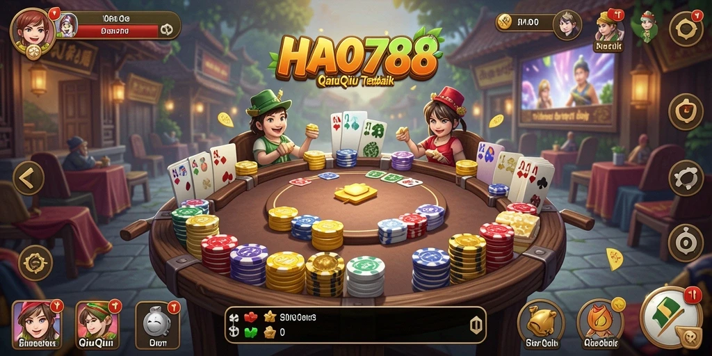 Tampilan gameplay HAO788 yang seru dan menarik saat bermain QiuQiu.