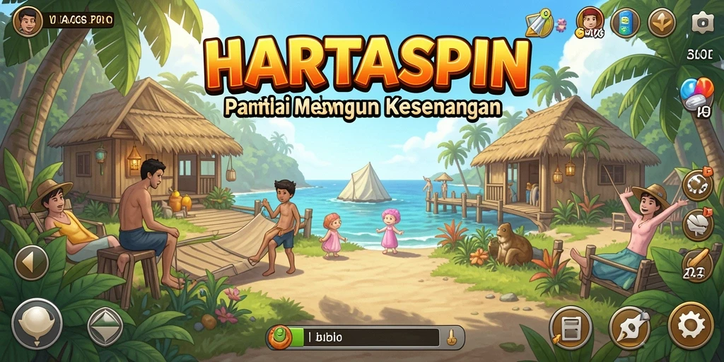 Tampilan menarik dari gameplay HARTASPIN yang menghibur.