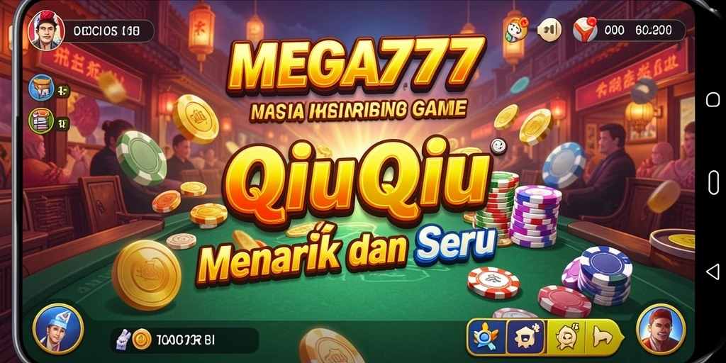 Tampilan seru gameplay QiuQiu di MEGA777.