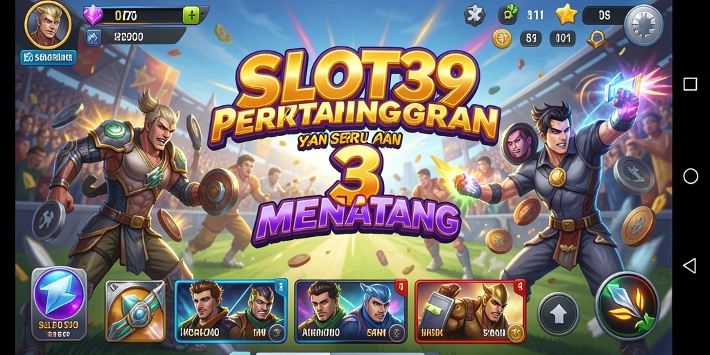 Screenshot utama SLOT39 menampilkan gameplay seru dan tantangan Match-3 yang menawan.