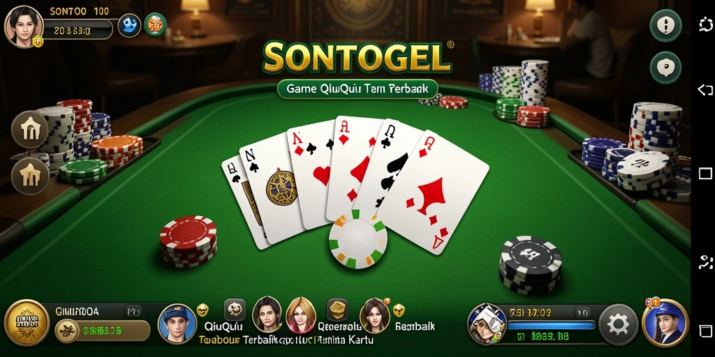 Gameplay seru di SONTOGEL dengan kartu QiuQiu.